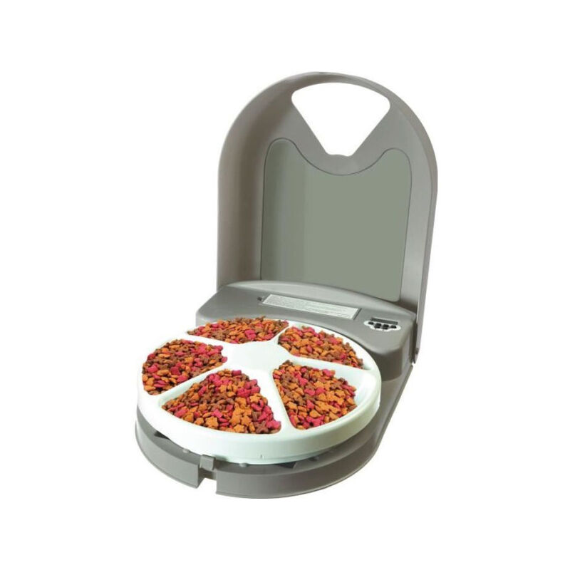 Petsafe - Distributeur de Croquettes Automatique Eatwell pour Chien/Chat , Jusqu'a 5 Repas- Programmable - Plateau lavable