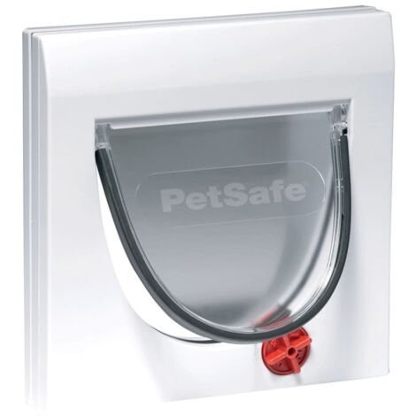 Petsafe – Chatière manuelle 4 voies pour animaux jusqu'à 7 kg – Dimensions 22.4 x 22.4 cm – Installation facile sur portes en bois, PVC ou métal - CY1690