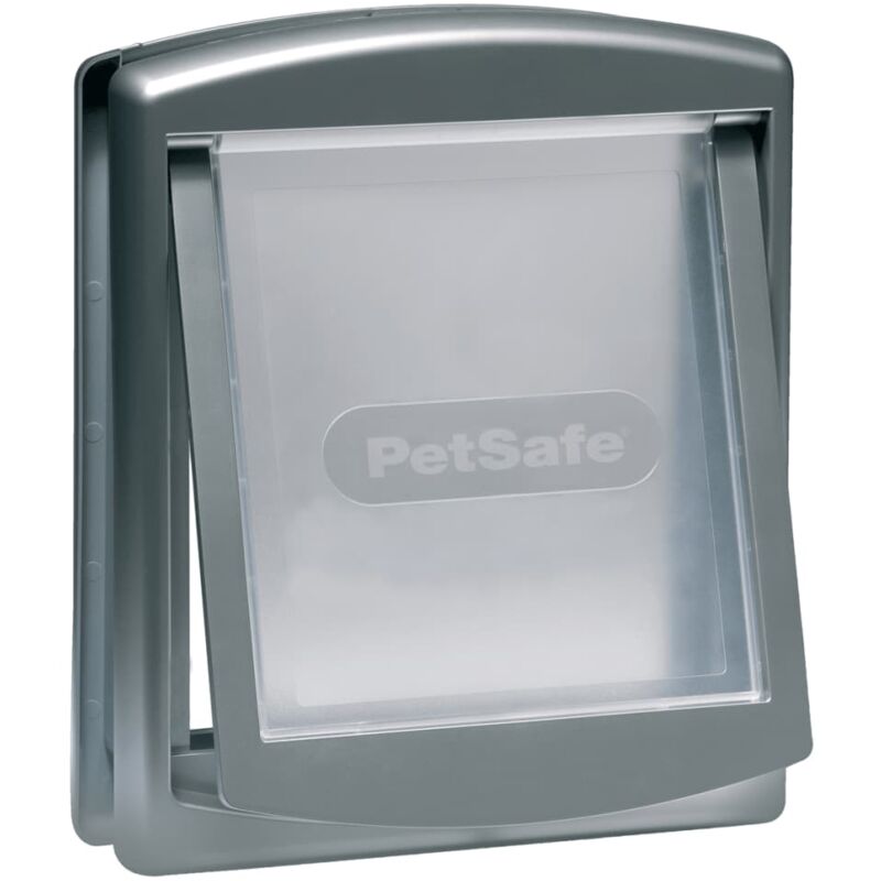

Puerta mascotas 2 posiciones 740 mediana 26,7x22,8 plateada - Plateado - Petsafe