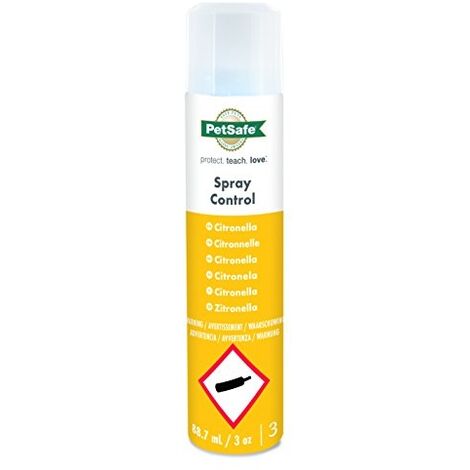 PETSAFE - RECHARGE SPRAY ANTI-ABOIEMENTS, 300-400 JETS, FORMULE ECOLOGIQUE, COMPATIBLE AVEC COLLIER DE DRESSAGE À JET PETSAFE -