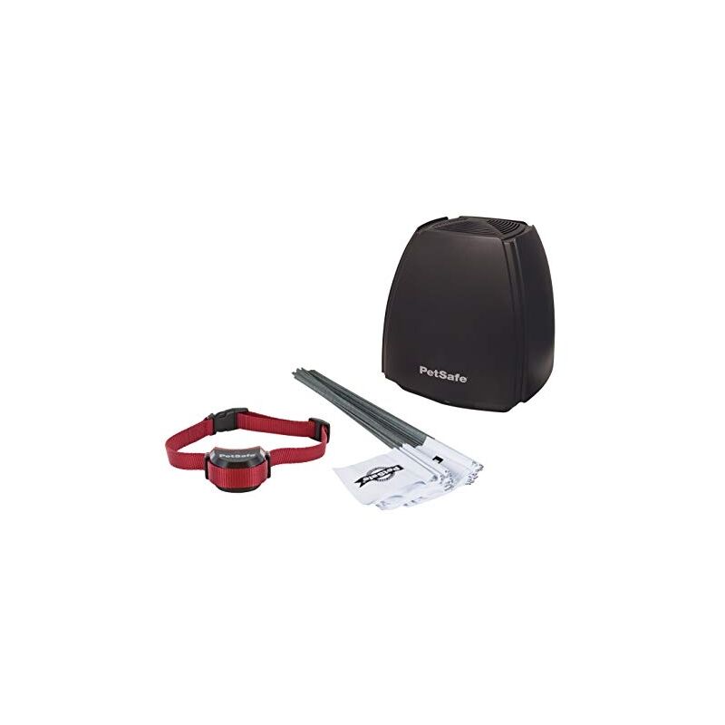 Petsafe - système anti-fugue sans fil stay & play de pour chiens têtus, couverture circulaire de 3 000 M², collier étanche et re