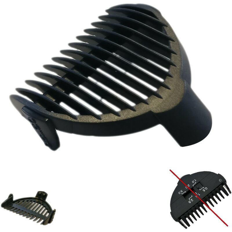 Pettine 0,5-2,5 mm - Rasoi, tagliacapelli Babyliss...