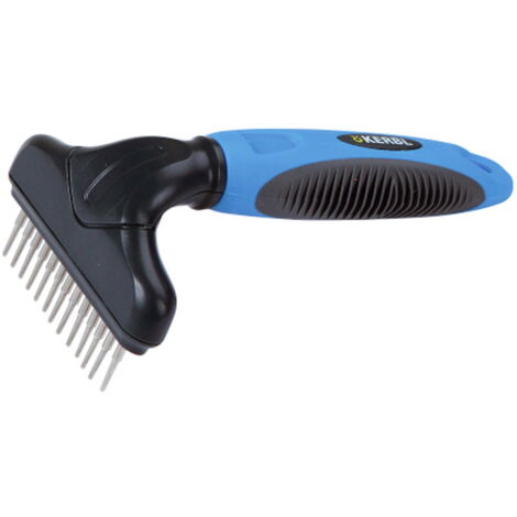 Pettine districante singolo 15x9 cm per manti leggermente opachi e difficili da pettinare per cani e gatti