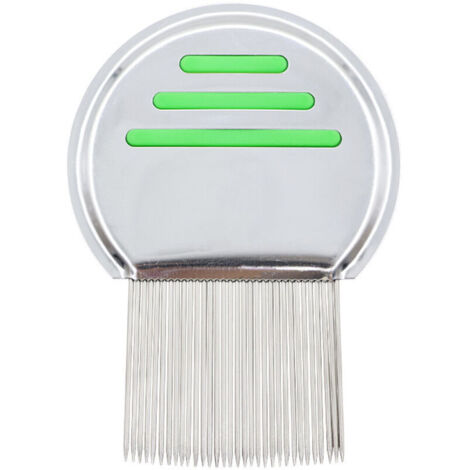 Pettine in acciaio inossidabile (1 pezzo) - Pettine per animali domestici - Strumento per la toelettatura ultra denso senza estrazione dei denti (Dimensioni: 6,7 x 9,5 x 4,3 cm)
