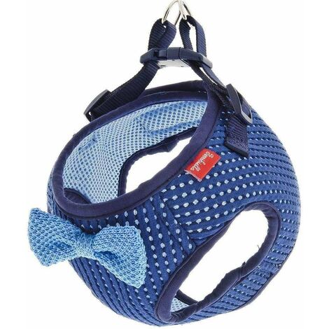 Pettorina con imbottitura in Air Mesh decorazione papillon modello Breeze per cani: 23-40 cm