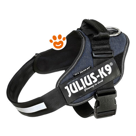 Pettorina IDC Julius K9 Powerharness Con Fantasia (ITA)  - Pettorina IDC Julius K9 Powerharness Con Fantasia (ITA) - Jeans, S / Mini (49-67cm)