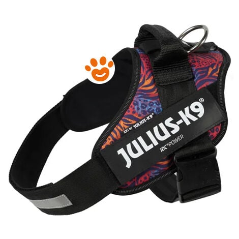 Pettorina IDC Julius K9 Powerharness Con Fantasia (ITA)  - Pettorina IDC Julius K9 Powerharness Con Fantasia (ITA) - Wild Lady, M / Taglia 0 (58-76cm)
