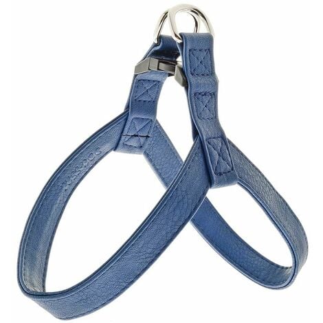 Pettorina in resistente similpelle e tessuto modello Coco per cani: 1,5 x 24cm - rosso
