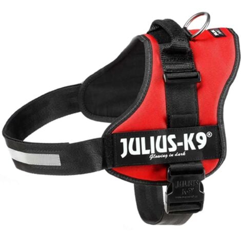 Pettorina Julius K9 PowerHarness per città e passeggiate Tg 2XL misura 3 torace 82-115 cm peso 40-80 kg - Rosso