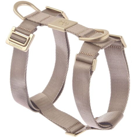 Pettorina per cani con doppio anello per aggancio guinzaglio modello Mida: Medium - Beige