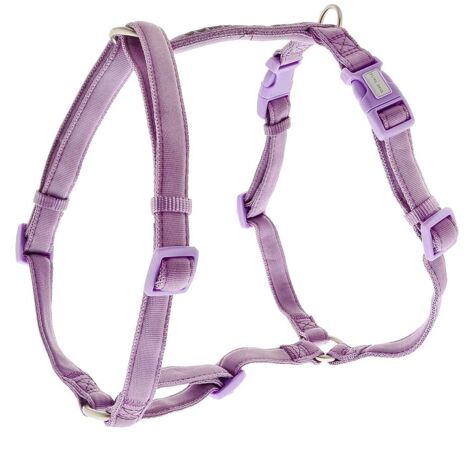 Pettorina regolabile a 8 in nylon ultra resistente con imbottitura soffice e scritta riflettente linea Comfort per cani : 1 x 8-13,5 cm - Rosso