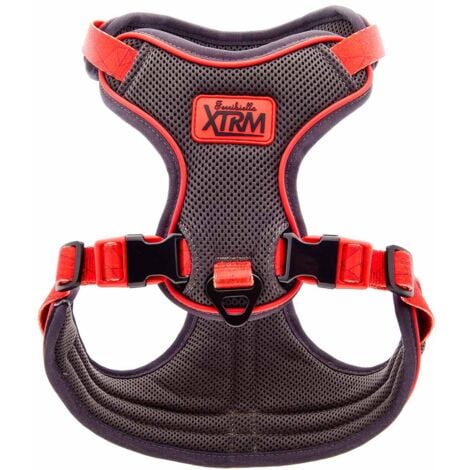 Pettorina regolabile facile da indossare dotata di due ganci ideale per addestramento modello XTRM per cani : 1,5 cm x 40-50 cm - Rosso