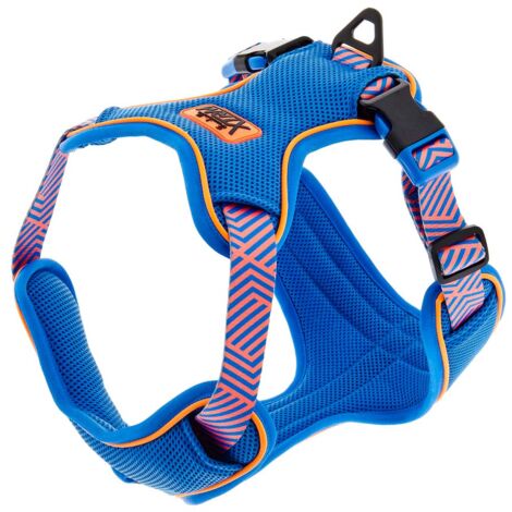 Pettorina regolabile facile da indossare dotata di due ganci ideale per addestramento modello XTRM per cani: 2,5 cm x 76-88 cm - Blu
