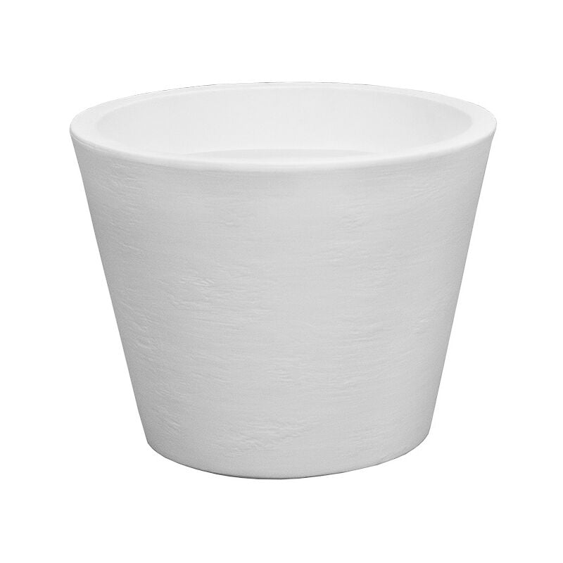 PETUNIA RÚSTICA Jardinière ronde d'intérieur et d'extérieur pour plantes et fleurs Très résistante au passage du temps. Fabriqué en polyéthylène en