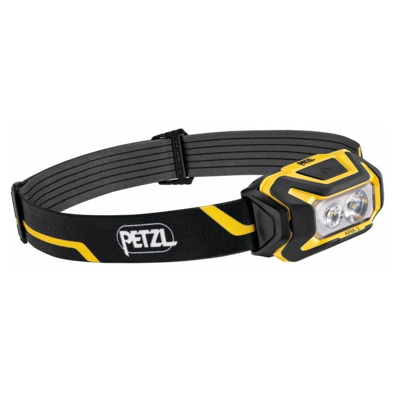 Petzl - Lampe frontale Aria 2 E070AA00 - Noir / Jaune - Taille unique