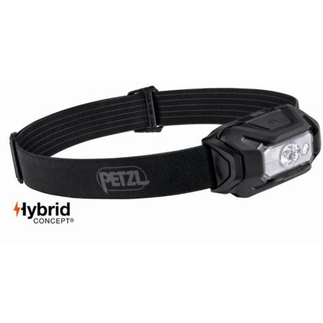 Petzl – Lampe frontale étanche 350 lumens – Alimentation piles ou batterie – Résistance chocs IK07 – Pour chantiers humides - E069BA00