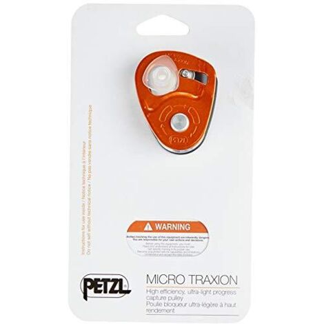 PETZL Seilrollen Micro Traxion, Giallo Unisex Adulto, Misura Unica