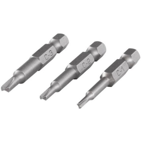 Peu de tournevis Wolfcraft TRI-WING 1/2/3 50 mm 3 unités