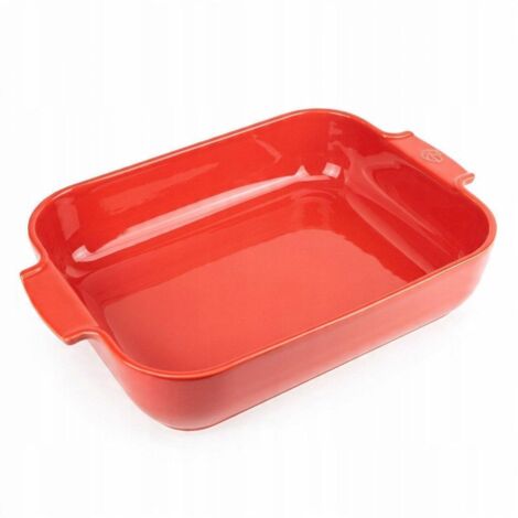 Peugeot Appolia plat à four céramique rouge 40 cm