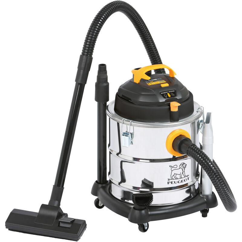 Peugeot Outillage - Aspirateur de Chantier à Décolmatage. - 1200W - 20L - 17Kpa