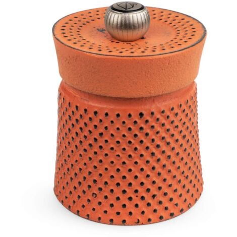 PEUGEOT PSP Peugeot Bali Fonte 35426 - Macinapepe manuale con regolazione classica, altezza: 8 cm, in ghisa, colore: Arancione