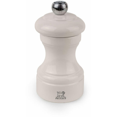 Peugeot Bistro Pfeffermühle 10 cm Elfenbein lackiert Holz