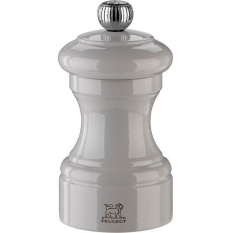 Peugeot Bistro Pfeffermühle 10 cm Perlgrau lackiertes Holz