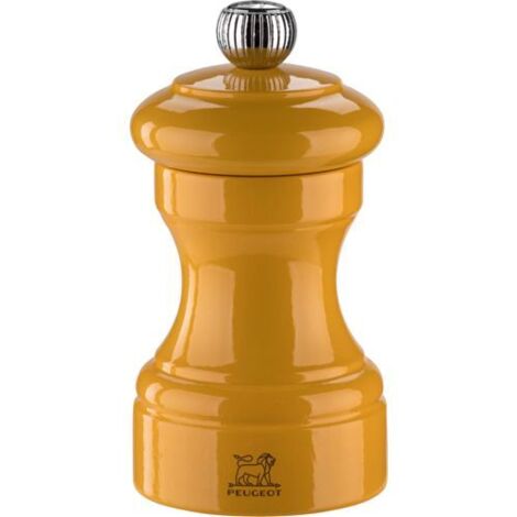 Peugeot Bistro Pfeffermühle 10 cm Safrangelb lackiertes Holz