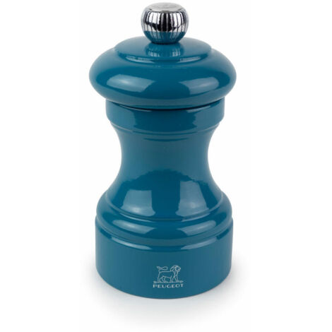 Peugeot Bistro Salzmühle 10 cm Pazifikblau lackiert Holz