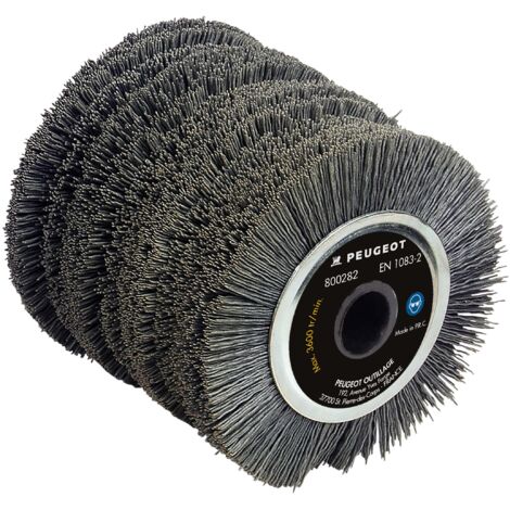 Brosse Nettoyage Moyeux Diam 150 Mm - Disque Nylon Auto-aggripant, Compatible Clé à Choc (1/2")
