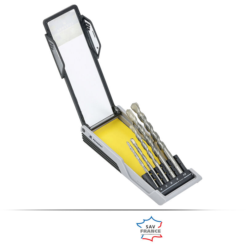 Peugeot Outillage - Coffret 5 forets béton usage intensif