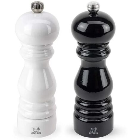 Peugeot Duo moulins à poivre et sel noir et blanc 18 cm