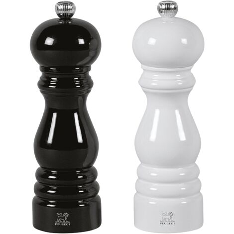 Peugeot Duo Pfeffer- und Salzmühle schwarz und weiß 18 cm
