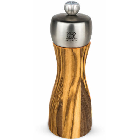 Peugeot Fidji Salzmühle 15 cm Olivenholz und Edelstahl