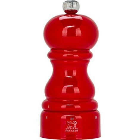 Peugeot Paris Salzmühle 12 cm uSelect Z rot lackiert Holz