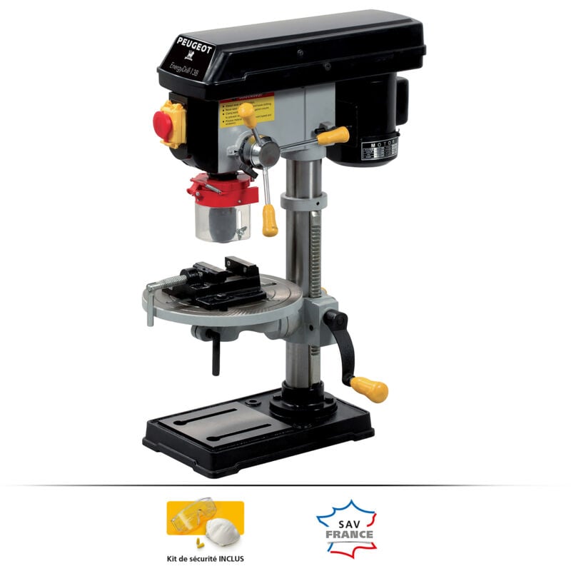 Peugeot Psp - Perceuse colonne d'établi 350W - Mandrin auto-serrant Ø13mm. - 5 vitesse réglables 620-2620 tr/min - Garantie 5 ans.