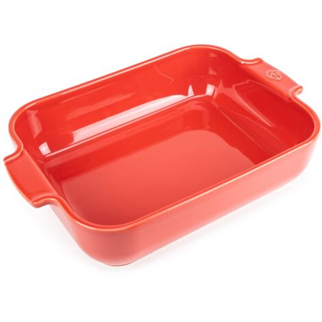 PEUGEOT PSP60053 Appolia Pirofila Rettangolare 32cm, Ceramica, Rosso