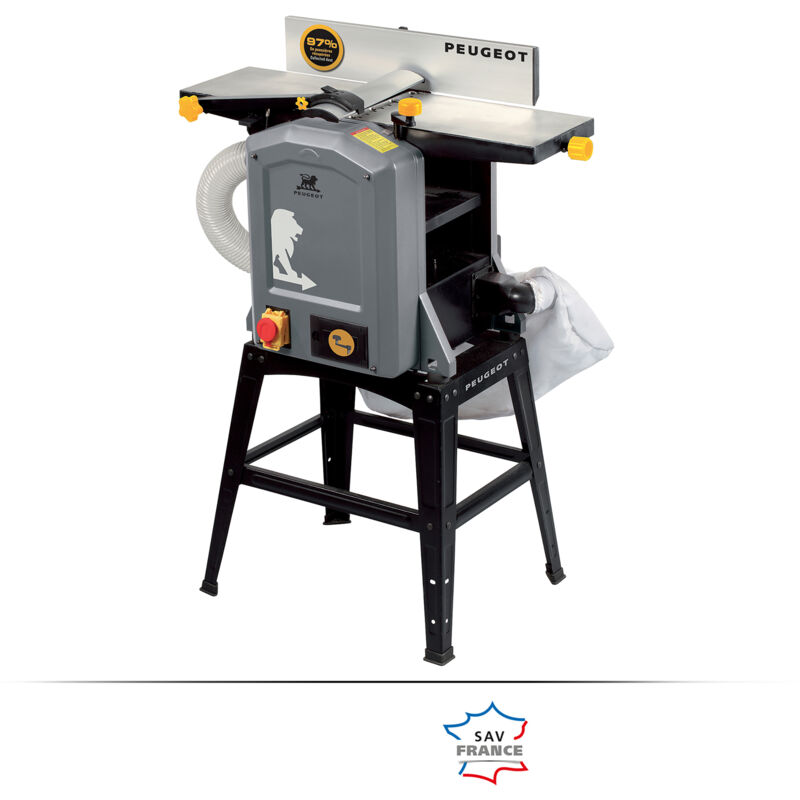 Raboteuse Dégauchisseuse avec Aspiration Intégrée 1500W - Largeur 204mm - Vitesse 8500 tr/min. - Garantie 5 ans.