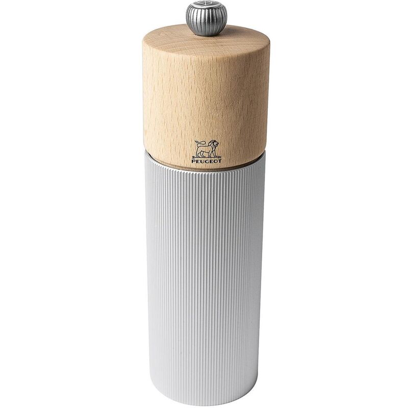 Peugeot Line Holz/aluminium Salzmühle 18 Cm Natur
