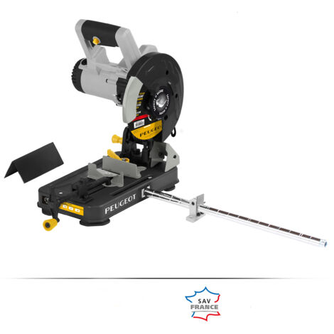 Peugeot – Tronçonneuse à métaux compacte 1280W – Disque 180mm – Capacité de coupe 60mm – Ergonomique pour chantier – Poignée confortable