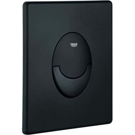 Peut être utilisé sur GROHE Start - plaque de recouvrement (économie d'eau, fonctionnement à 2 volumes et démarrage et arrêt, surface durable)/38505FK0 noir