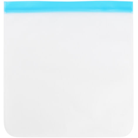PEVA-Aufbewahrungsbeutel, durchscheinend blau, 28 x 27 cm, für Obst und Gemüse