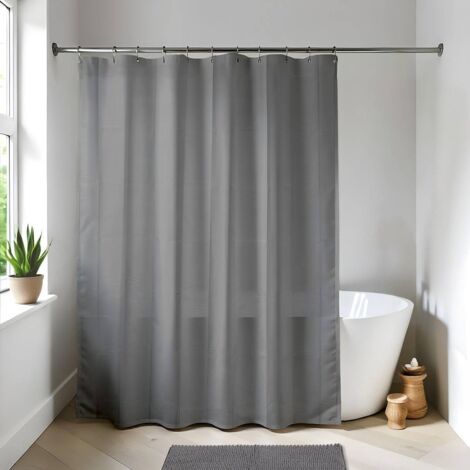 Peva duschvorhang 180x200cm - grau - Tendance
