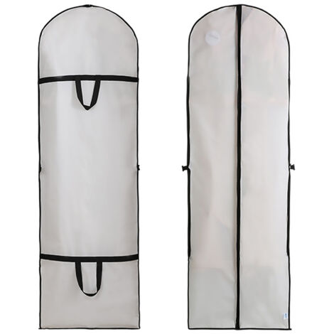 PEVA-Schutzhülle für Brautkleider, 180 x 60 cm – rutschfest, wasserdicht, staubdicht, dehnbar, faltbar, Aufbewahrungshülle für lange Kleider