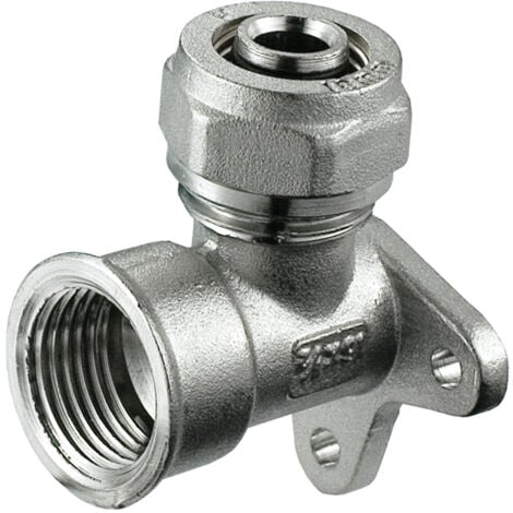 PEX-AL-PEX 16mm x 1/2" FemelleCompression Garnitures Mural Coude