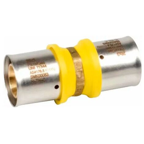 PEXAL GAS raccordo diritto intermedio ø26/3x26/3 a pressare VS0180013