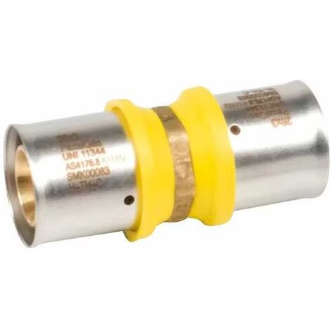 PEXAL GAS raccordo gas diritto intermedio ø16/2x16/2 a pressare VS0180003