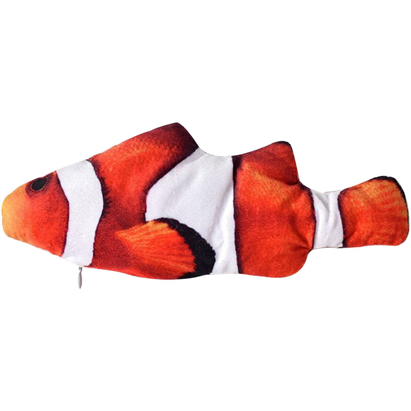 

USB recargable Wiggle Fish Realista Flopping Fish Cat Gatito Kitty Toy Divertidos juguetes interactivos para mascotas