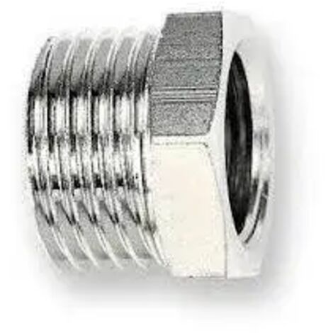 Pezón cromado macho hembra 12x17 / 12x17