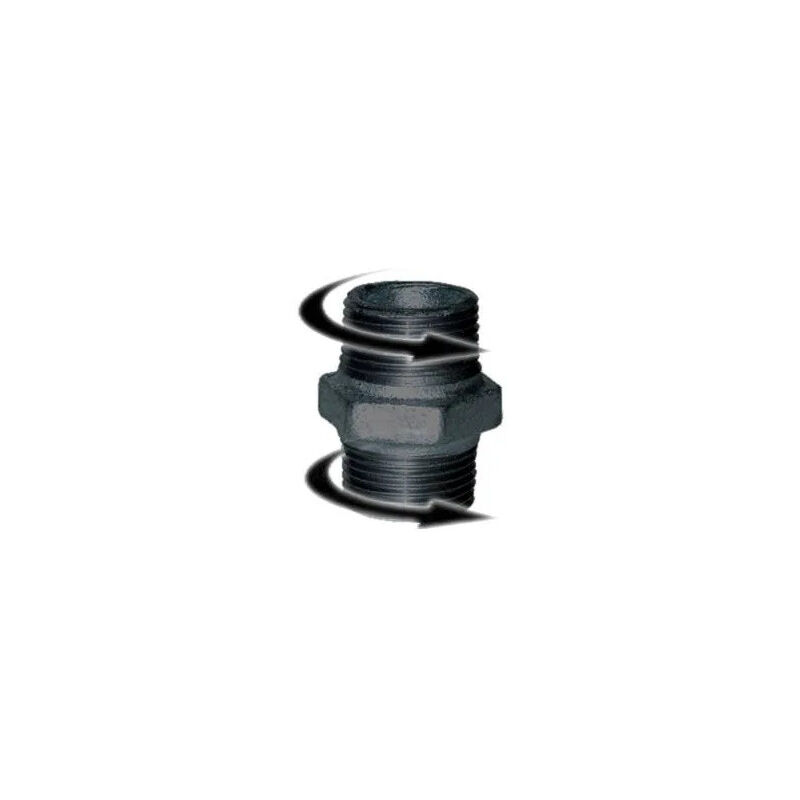 

Codital - Tetina doble macho 50x60 derecha/derecha negra
